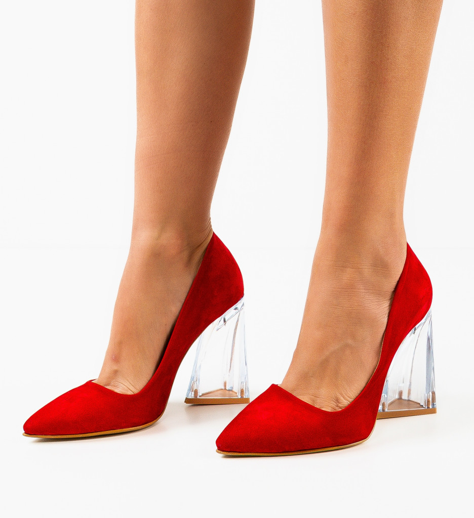 Pantofi dama Dyapa Rosii 2 - Pantofi cu toc