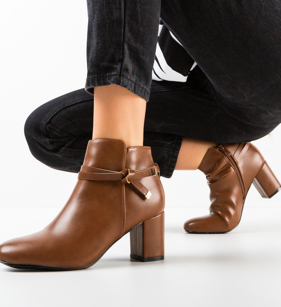 Botine dama Walton Camel